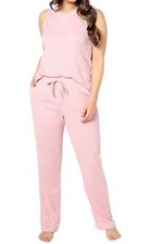 Bumblebella by Jill Martin Dreamy Pointelle Tank Pant Set Blush,XL A636278