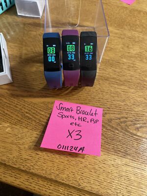 Smart Bracelet Black Sports Mode Heart Rate Message Step 90 mAh Smart Band  X3