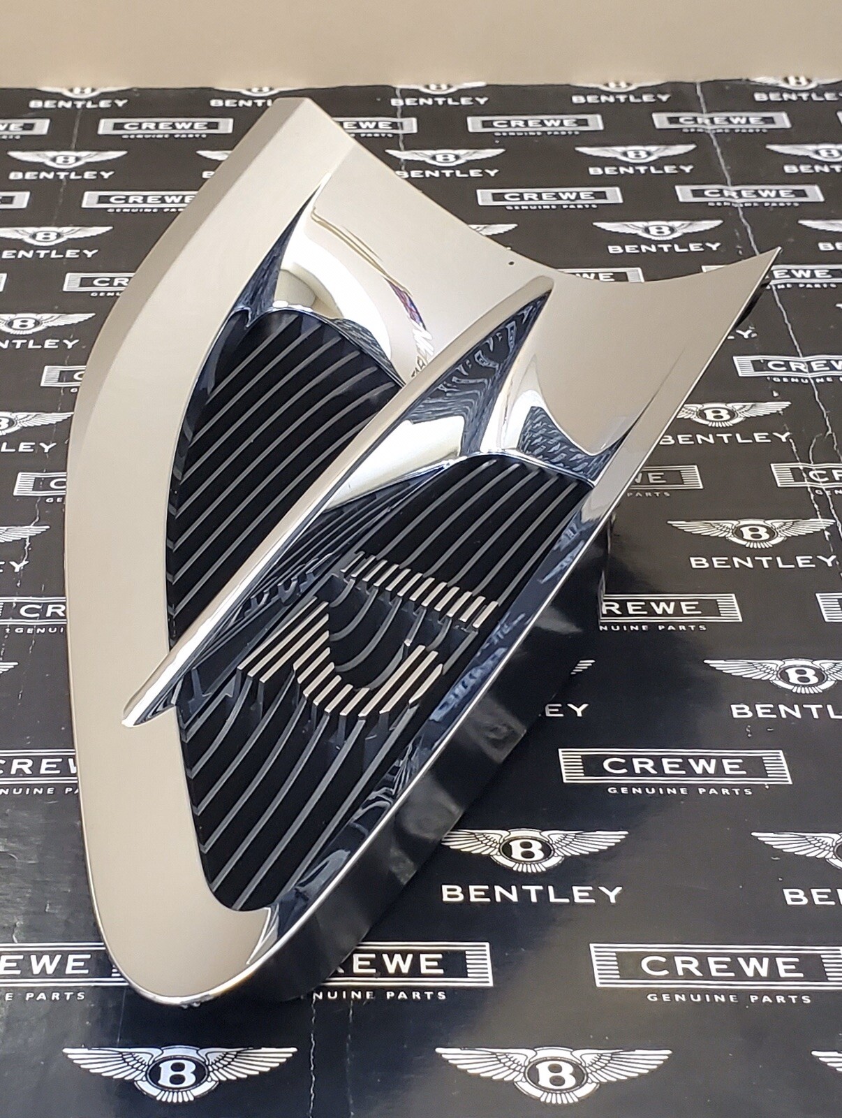 Bentley Continental GTC W12 Fender Chrome Side Grill Wing Vent. #Q2