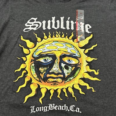Sublime T-Shirt Band Tee  XS Graphic New Ska Punk Rock Unisex Adult Official
