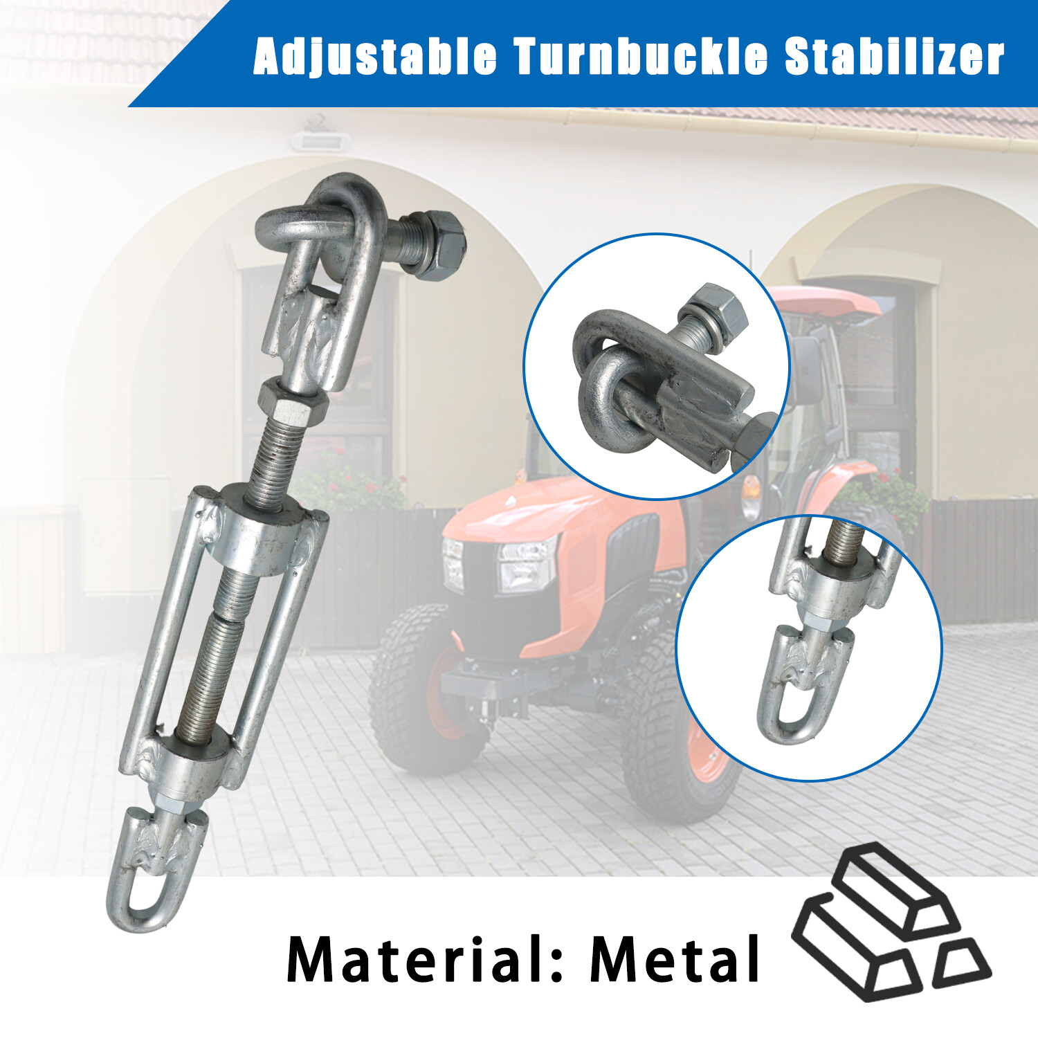 Aftermarket Adjustable Turnbuckle Stabilizer for Kubota Tractor L3800 H