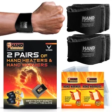 Hand Heaters Wristbands - 8+ Hours Long-Lasting Warmth with Hand Warmers