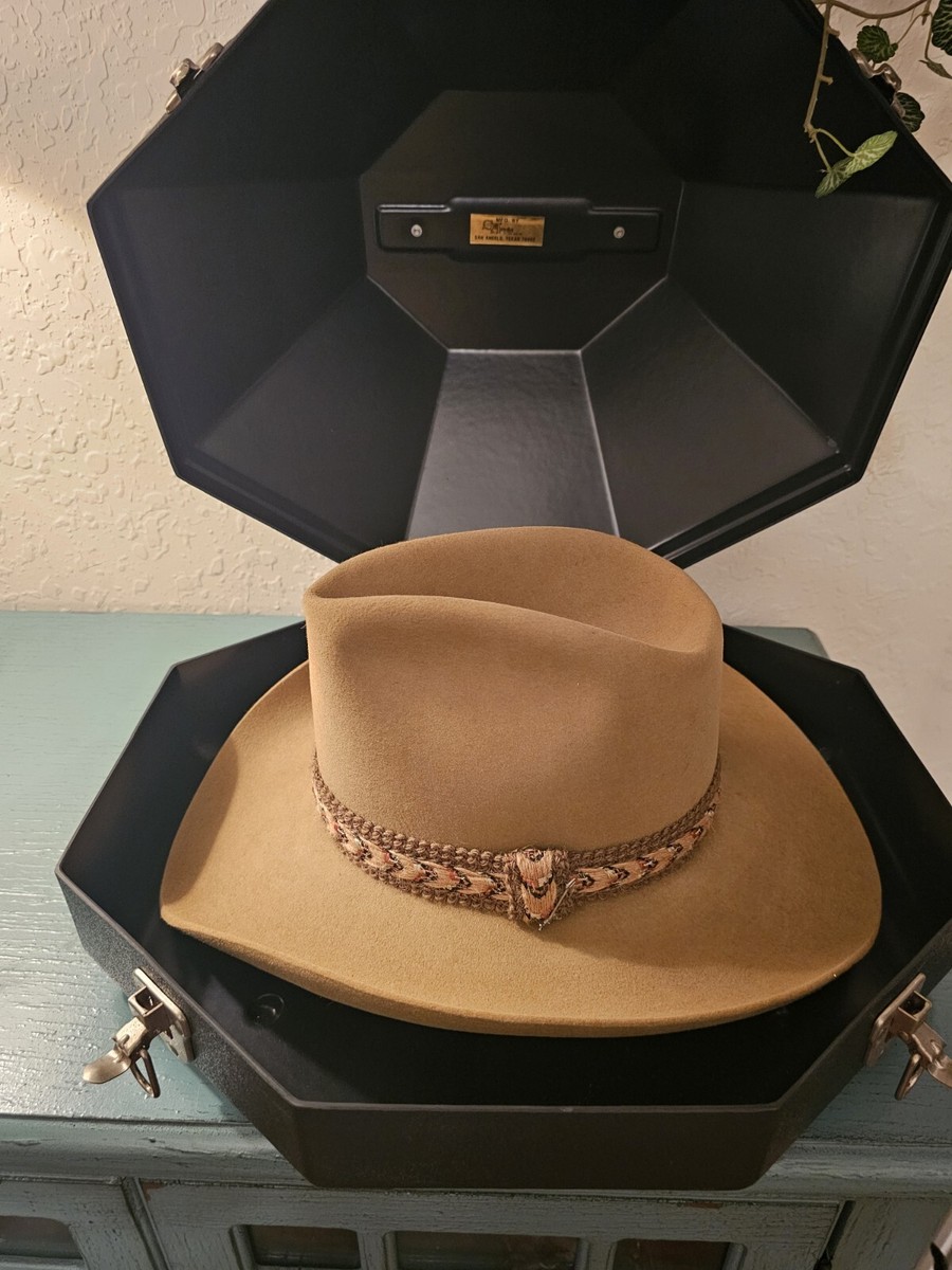 Vintage Stetson Hat Size 7 W/Original Vintage Hardcase-Tan Vintage Stetson Hat Size 7 W/Original Vintage Hardcase-Tan