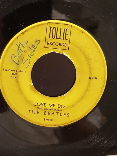 THE BEATLES  7" 45 RPM "Love Me Do" & "P.S. I Love You" on Tollie Records G+