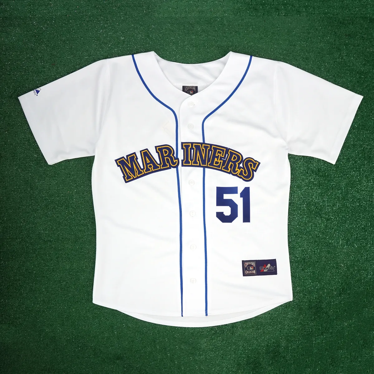 Randy Johnson 1989 Seattle Mariners Cooperstown Men's Home White Jersey