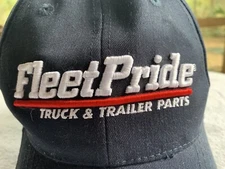 Fleet Pride Hat Cap Strapback Truck Trailer Parts FPPF Navy Blue US Flag Cotton
