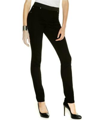 INC Size 0 Womens Jeggings Black Pull-On Skinny Denim Pockets NWT $69