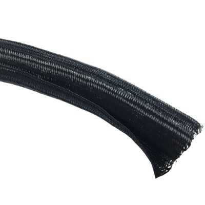 Electriduct 2'' Hook Self Closing Sleeve Braid Wrap Around Sleeving Cord Cover Ca