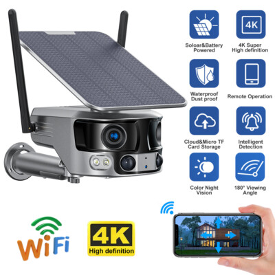 4G / WLAN Solarpanel Outdoor FUNK WLAN NETZWERK CAMERA AUßEN ÜBERWACHUNGSKAMER#