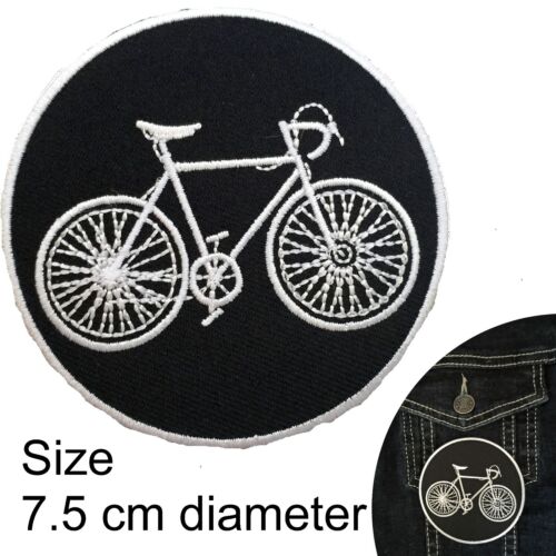 Bicycle Iron on patch Racing cycle bike cycling race ride wheel iron-on patches - Picture 1 of 4