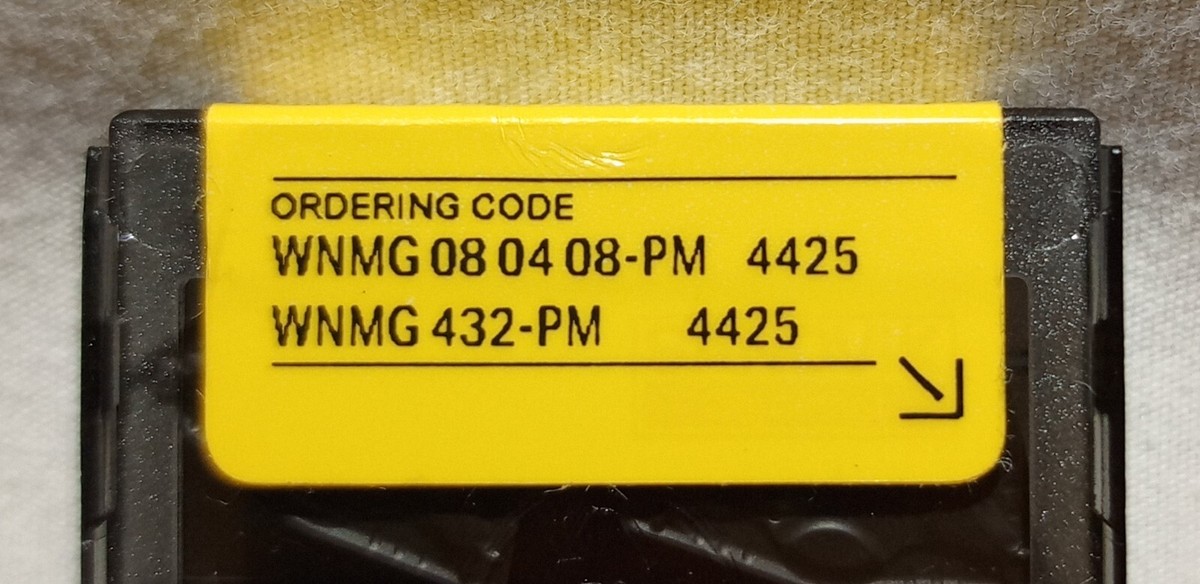 WNMG 08 04 08-PM 4425 Sandvik WNMG432-PM 10-Pack Carbide Inserts 