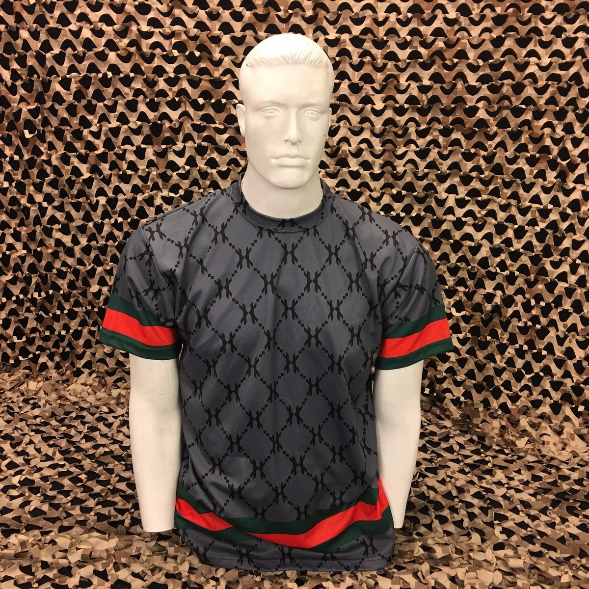 Sottomaglia Tecnica HK Army Dri Fit, Blu/nera, Taglia Media, Nuova