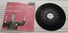 Red Foley 45 EP Lift Up Your Voice Volume 1 Decca ED 2184 with picture sleeve
