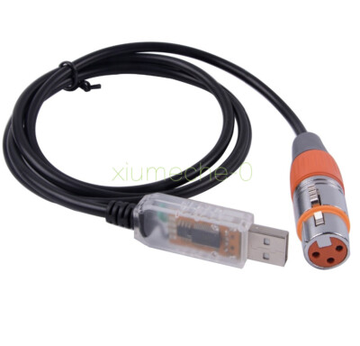 USB to DMX Interface Adapter Cable Stage Light PC DMX512 Controller Dimmer DMX