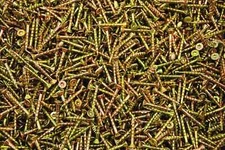 Wood Screws #8 x 1 1/4 Inch Torx T20 Star Head Yellow Zinc Type 17 Outdoor Wood 