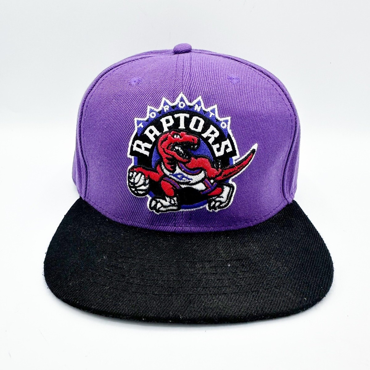 Toronto Raptors Mitchell Ness Snapback Hat Cap Adjustable Purple