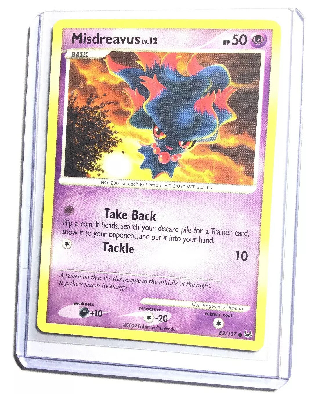 MISDREAVUS - 83/127 - Platinum - Common - Pokemon Card - NM