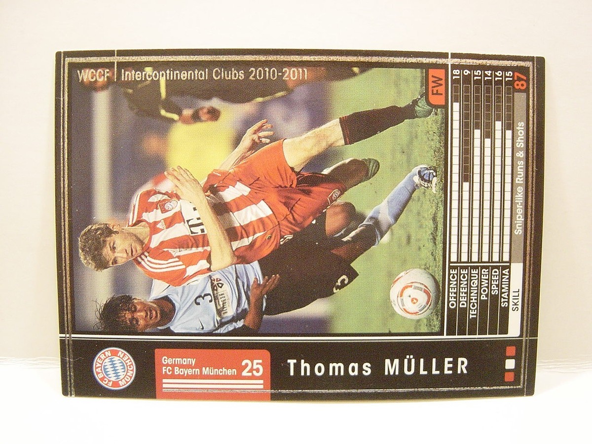Panini WCCF 2010-11 Thomas Muller 1989 Germany No.25 FC Bayern