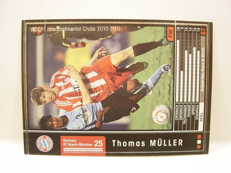 Panini WCCF 2010-11 Thomas Muller 1989 Germany No.25 FC Bayern Munich 10-11 #159 - Image 2 of 4