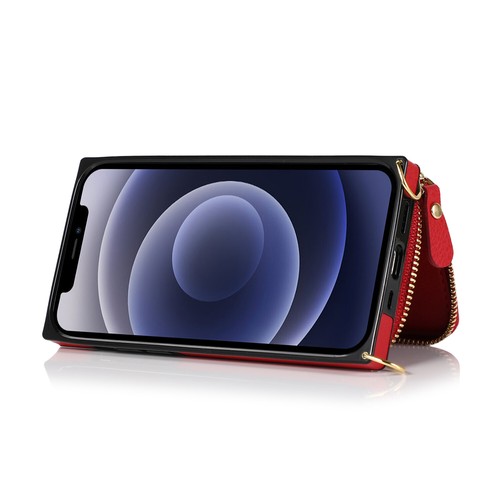For Apple iPhone 12 Pro Max Mini Wallet Crossbody Shoulder PU Leather Case Cover - Zdjęcie 66 z 84