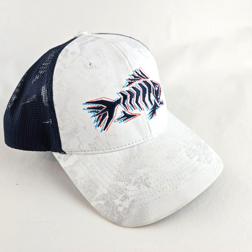 Fishing Hat Mens Snapback Trucker Realtree Aspect White Camo Mesh Outdoor Cap