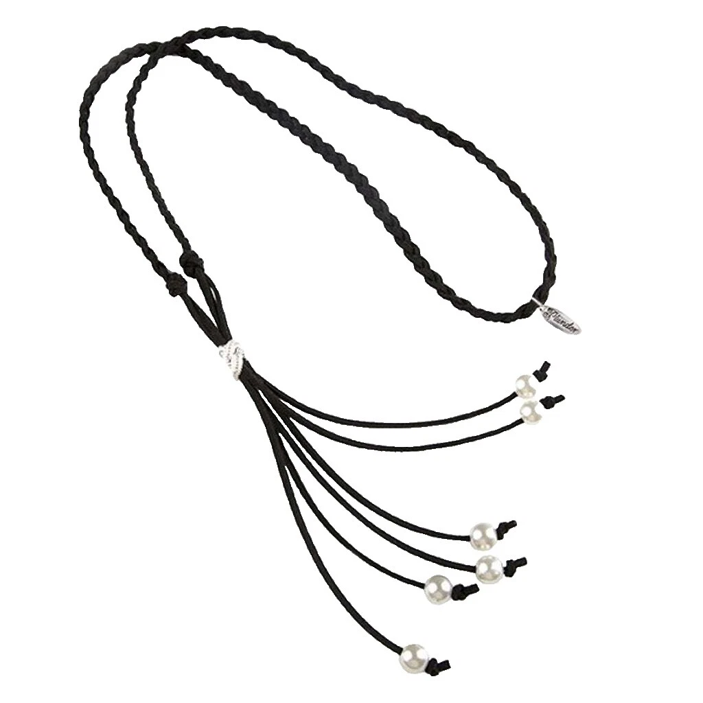 Faux Leather Pearl Fashion Necklaces & Pendants