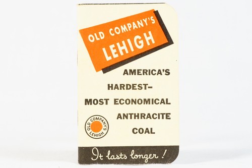 Old Company's Lehigh Anthracite Coal Advertising Mini Notebook Booklet 1950s