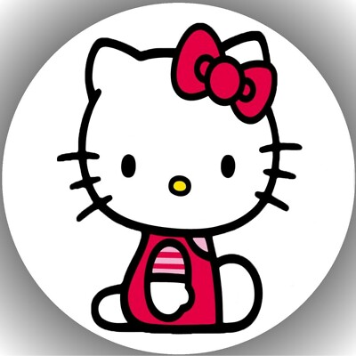 Ich Hello Kitty Décoration De Gâteau, Comestible, En Papier Comestible