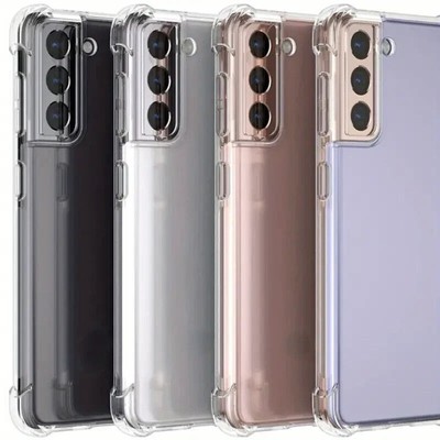 Clear Case Galaxy S24 Ultra/S23 FE/S22/S21/Transparent Soft Gel Silikon Hülle