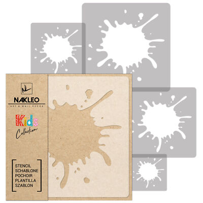 Lot De 5 Pochoirs Réutilisables En Plastique - Formes De Coquillages/cônes - Pour Déco Chambre Bébé, Loisirs Créatifs