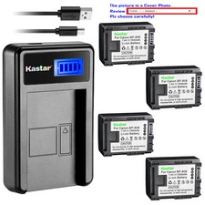 Kastar Battery LCD Charger for Canon BP-808 Canon VIXIA HF S20, VIXIA HF S21