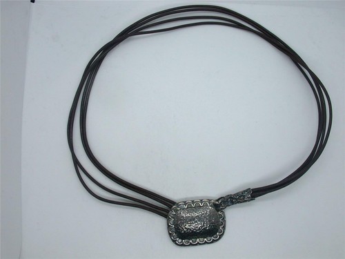 SILPADA Collana 4 fili Girasole Argento Sterling & Pelle Marrone N1715 - Foto 2 di 3