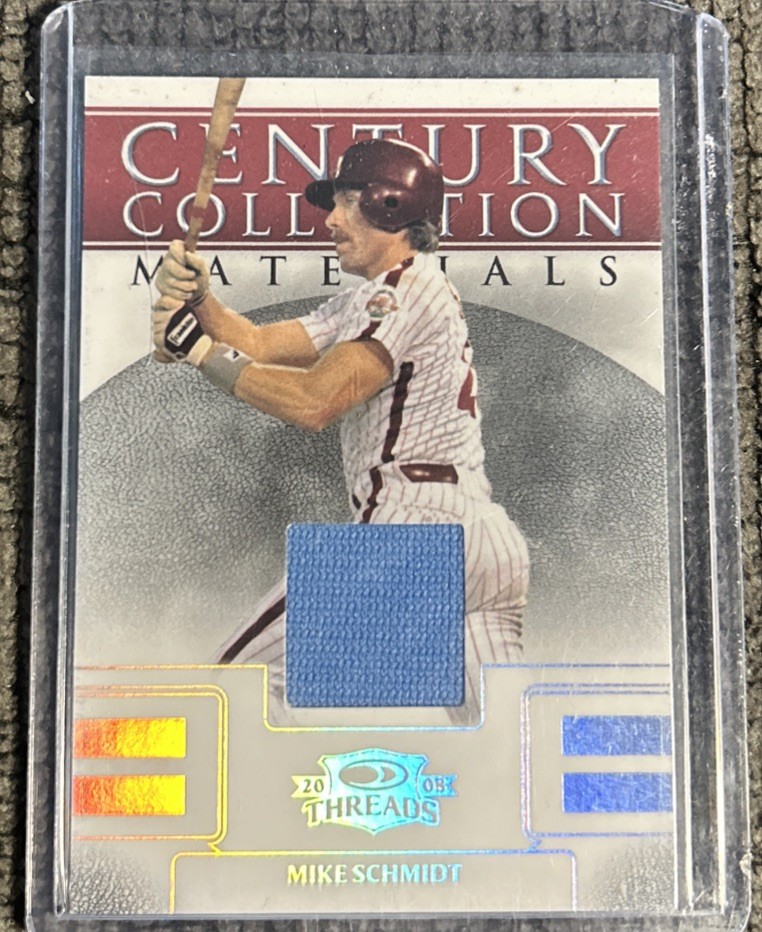 2008 Donruss Threads - Century Collection Materials Mike Schmidt #CCM-8 /100...