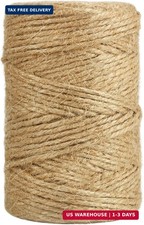 Jute Twine, 328 Feet 3mm Strong Natural Garden Twine for Climbing Plants, Tomato
