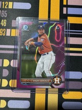 2022 Bowman Chrome Prospects Fuchsia Lava Refractor /199 Dauri Lorenzo #BCP-11