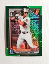 Stiven Martinez 2024 1st Bowman Chrome #BCP-229 Mega GREEN REFRACTOR 07/99 z50