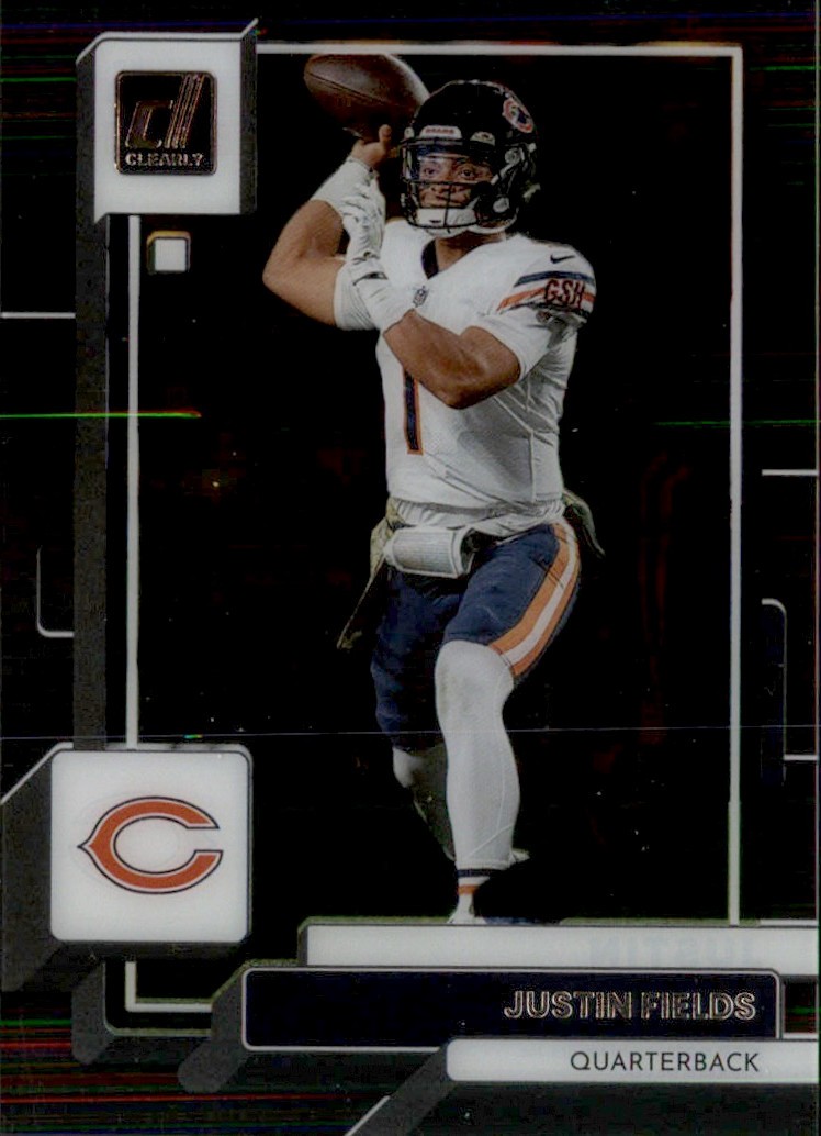 2022 Panini Clearly Donruss - Justin Fields Chicago Bears #8