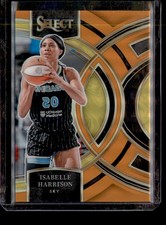 Isabelle Harrison 2024 Panini Select WNBA #182 Prizms Orange #/125 Chicago Sky