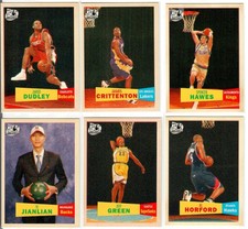 2007-08 Topps 50th Anniversary Basketball 1957-58 Variation Lot of 6 (RC)  B129