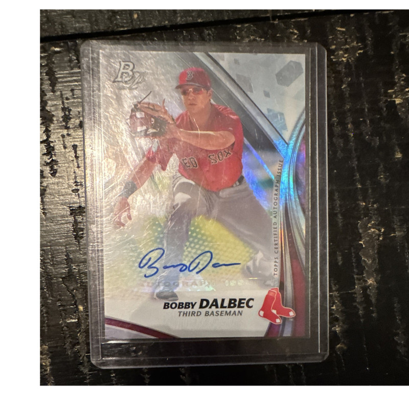Topps 2017 Bowman Platinum Bobby Dalbec Red Sox Auto #TPA-BD Insert