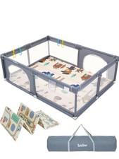 TOHIFER PLAYPEN WITH MAT 10002392.1.1 - GRAY