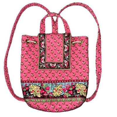 Made in USA Vera Bradley Rare Pink Pansy Floral Mimi 