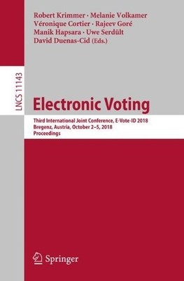 Electronic Voting - 9783030004187