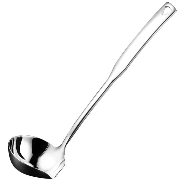 Iegefirm KüChe Suppenkelle 304 Edelstahl Punch Leuchtende Ladell LöFfel Mit-image