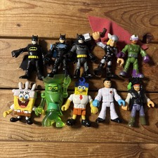 Imaginext Figures Lot Of 10 SpongeBob Flying Dutchman Batman Thor And More
