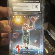 Panini 2020-21 Donruss Zero Gravity #8 Giannis Antetokounmpo Bucks CGC 10