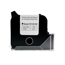 Phezer 72ml Black Ink Cartridge For 1in Inkjet Coding Machine PW1-1 PW2-1