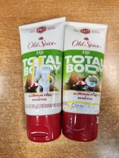 2 Pack: OLD SPICE Total Body Deodorant Cream - FIJI  3 oz ea.  W4C