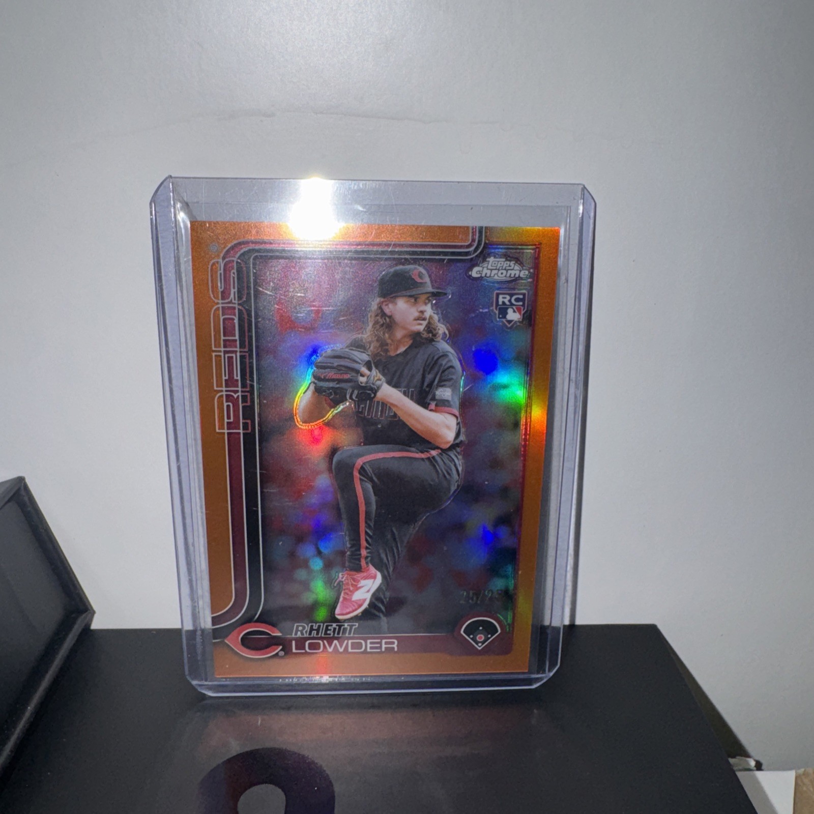 2025 Topps Chrome Rhett Lowder #147 (RC) Orange Numbered 25/25 LAST CARD