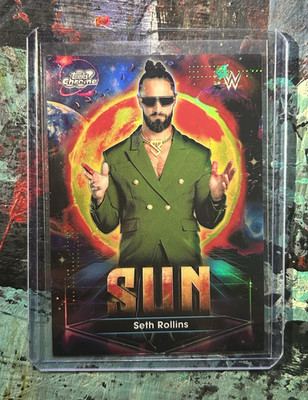 2026 Topps Chrome Cosmic WWE RAW Seth Rollins Sun